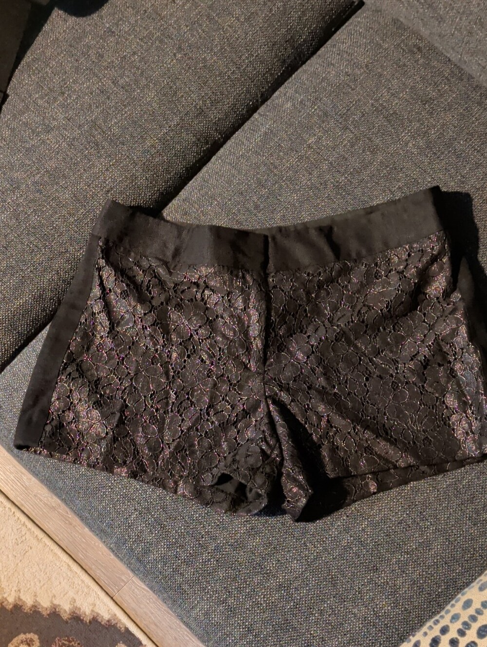 Club Monaco Lace-Overlay Shorts